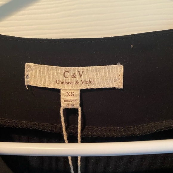 NWT Chelsea & Violet Boho Black Velvet Dress With Embroidery. - Picture 2 of 13